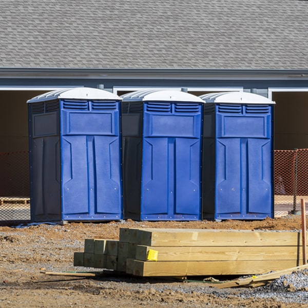 how often are the porta potties cleaned and serviced during a rental period in Brighton Colorado